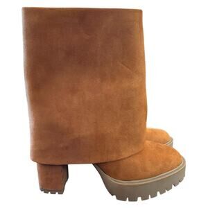 INC International Concepts Foldover Cuffed Lug Sole Ankle Boots NEW 7.5